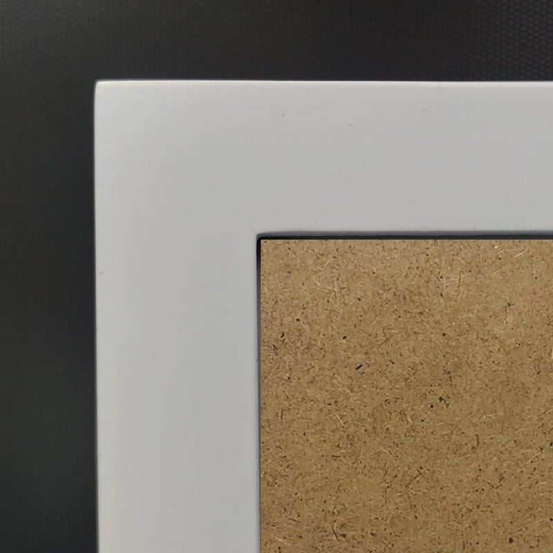 KELE MODEL إطارات صور KELE MODEL مقاس 6x6 إطار خشبي صلب أبيض. الألواح البلاستيكية. يجب إزالة الفيلم الواقي. - Image 4